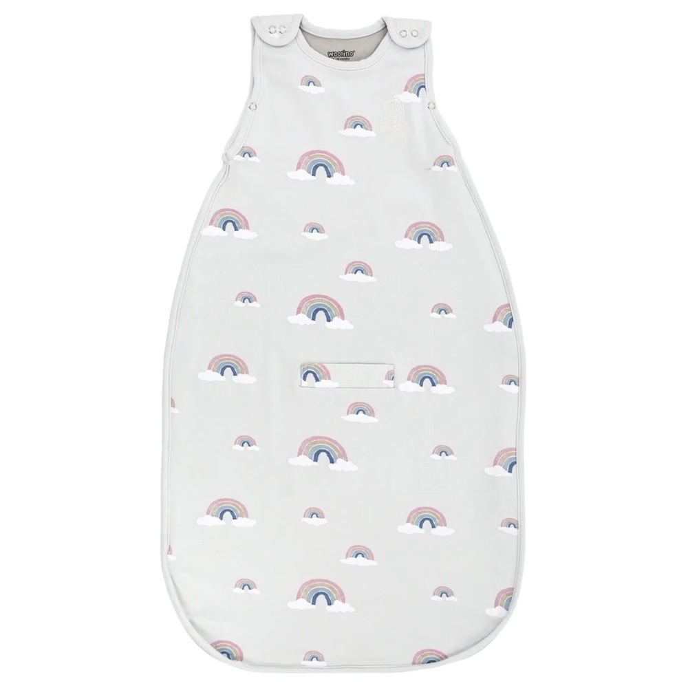 Woolino sleep sack sleep bag, 4 Season, Merino Wool & Organic Cotton, Rainbow